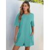 imageANRABESS Women Summer Oversized TShirt Tee Romper Casual Baggy Short Sleeve Overall Athletic Workout Jumpsuit Trendy OutfitsCyan
