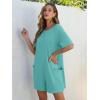imageANRABESS Women Summer Oversized TShirt Tee Romper Casual Baggy Short Sleeve Overall Athletic Workout Jumpsuit Trendy OutfitsCyan