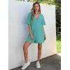 imageANRABESS Women Summer Oversized TShirt Tee Romper Casual Baggy Short Sleeve Overall Athletic Workout Jumpsuit Trendy OutfitsCyan
