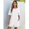 imageANRABESS Women Summer Oversized TShirt Tee Romper Casual Baggy Short Sleeve Overall Athletic Workout Jumpsuit Trendy OutfitsWhite