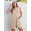 imageANRABESS Womens Romper Casual Loose Sleeveless 2025 Summer One Piece Outfit Crewneck Short Jumpsuit Overall Outfits ampamp PocketsApricot