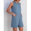 imageANRABESS Womens Romper Casual Loose Sleeveless 2025 Summer One Piece Outfit Crewneck Short Jumpsuit Overall Outfits ampamp PocketsLight Blue