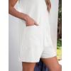 imageANRABESS Womens Romper Casual Loose Sleeveless 2025 Summer One Piece Outfit Crewneck Short Jumpsuit Overall Outfits ampamp PocketsWhite