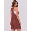 imageANRABESS Womens Summer Casual Sleeveless Rompers Short Overalls Loose Back Adjustable Jumpsuit Pockets 2025 Vacation OutfitsBrick Red