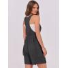 imageANRABESS Womens Summer Casual Sleeveless Rompers Short Overalls Loose Back Adjustable Jumpsuit Pockets 2025 Vacation OutfitsDeep Grey