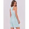 imageANRABESS Womens Summer Casual Sleeveless Rompers Short Overalls Loose Back Adjustable Jumpsuit Pockets 2025 Vacation OutfitsLight Green