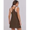 imageANRABESS Womens Tennis Dress 2025 Trendy Summer Casual Loose Athletic Workout Exercise Golf Mini Romper Dress Built in ShortsBrown