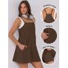 imageANRABESS Womens Tennis Dress 2025 Trendy Summer Casual Loose Athletic Workout Exercise Golf Mini Romper Dress Built in ShortsBrown