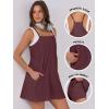 imageANRABESS Womens Tennis Dress 2025 Trendy Summer Casual Loose Athletic Workout Exercise Golf Mini Romper Dress Built in ShortsBurgundy