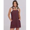 imageANRABESS Womens Tennis Dress 2025 Trendy Summer Casual Loose Athletic Workout Exercise Golf Mini Romper Dress Built in ShortsBurgundy