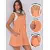 imageANRABESS Womens Tennis Dress 2025 Trendy Summer Casual Loose Athletic Workout Exercise Golf Mini Romper Dress Built in ShortsOrange