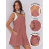 imageANRABESS Womens Tennis Dress 2025 Trendy Summer Casual Loose Athletic Workout Exercise Golf Mini Romper Dress Built in ShortsRust