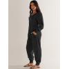 imageANRABESS Jumpsuits for Women 2024 Fall Long Sleeve Casual Loose Fit Romper Lounge One Piece Pajamas Outfits JumperBlack