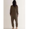 imageANRABESS Jumpsuits for Women 2024 Fall Long Sleeve Casual Loose Fit Romper Lounge One Piece Pajamas Outfits JumperBrown