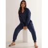 imageANRABESS Jumpsuits for Women 2024 Fall Long Sleeve Casual Loose Fit Romper Lounge One Piece Pajamas Outfits JumperDeep Blue