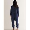 imageANRABESS Jumpsuits for Women 2024 Fall Long Sleeve Casual Loose Fit Romper Lounge One Piece Pajamas Outfits JumperDeep Blue