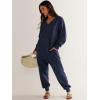 imageANRABESS Jumpsuits for Women 2024 Fall Long Sleeve Casual Loose Fit Romper Lounge One Piece Pajamas Outfits JumperDeep Blue