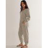 imageANRABESS Jumpsuits for Women 2024 Fall Long Sleeve Casual Loose Fit Romper Lounge One Piece Pajamas Outfits JumperGrey Beige