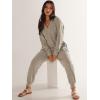 imageANRABESS Jumpsuits for Women 2024 Fall Long Sleeve Casual Loose Fit Romper Lounge One Piece Pajamas Outfits JumperGrey Beige