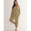 imageANRABESS Jumpsuits for Women 2024 Fall Long Sleeve Casual Loose Fit Romper Lounge One Piece Pajamas Outfits JumperKhaki