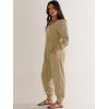 imageANRABESS Jumpsuits for Women 2024 Fall Long Sleeve Casual Loose Fit Romper Lounge One Piece Pajamas Outfits JumperKhaki