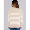 imageANRABESS Women Fall Fashion Sweaters Striped Long Sleeve Crewneck Loose Fit Cozy Knit Trendy Pullover Sweater TopsBeige White Stripe