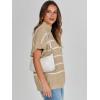 imageANRABESS Womens Oversized Short Batwing Sleeve Sweater Mock Neck Casual 2024 Summer Fall Knit Sleeveless Pullover Vest TopsApricot White Stripe