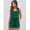 imageANRABESS Womens Rompers Casual Dressy Sleeveless One Piece Shorts Jumpsuit Loose 2025 Summer Vacation Outfits ClothesGreen