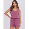 imageANRABESS Womens Rompers Casual Dressy Sleeveless One Piece Shorts Jumpsuit Loose 2025 Summer Vacation Outfits ClothesPink
