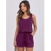 imageANRABESS Womens Rompers Casual Dressy Sleeveless One Piece Shorts Jumpsuit Loose 2025 Summer Vacation Outfits ClothesPurple