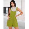 imageANRABESS Womens Short Overalls Summer Adjustable Strap Loose Fit Bib Shortalls Romper Travel Vacation ClothesAvocado