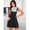 imageANRABESS Womens Short Overalls Summer Adjustable Strap Loose Fit Bib Shortalls Romper Travel Vacation ClothesBlack
