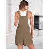 imageANRABESS Womens Short Overalls Summer Adjustable Strap Loose Fit Bib Shortalls Romper Travel Vacation ClothesCoffee