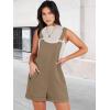 imageANRABESS Womens Short Overalls Summer Adjustable Strap Loose Fit Bib Shortalls Romper Travel Vacation ClothesCoffee