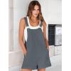 imageANRABESS Womens Short Overalls Summer Adjustable Strap Loose Fit Bib Shortalls Romper Travel Vacation ClothesGray