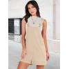 imageANRABESS Womens Short Overalls Summer Adjustable Strap Loose Fit Bib Shortalls Romper Travel Vacation ClothesKhaki