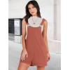 imageANRABESS Womens Short Overalls Summer Adjustable Strap Loose Fit Bib Shortalls Romper Travel Vacation ClothesRust