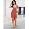 imageANRABESS Womens Short Overalls Summer Adjustable Strap Loose Fit Bib Shortalls Romper Travel Vacation ClothesRust