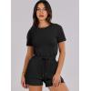 imageANRABESS Womens Summer Casual Dressy Short Sleeve Tshirt One Piece Rompers Jumpsuit Beach Travel Vacation Outfits 2025Black