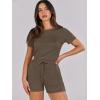 imageANRABESS Womens Summer Casual Dressy Short Sleeve Tshirt One Piece Rompers Jumpsuit Beach Travel Vacation Outfits 2025Brown