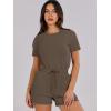 imageANRABESS Womens Summer Casual Dressy Short Sleeve Tshirt One Piece Rompers Jumpsuit Beach Travel Vacation Outfits 2025Brown