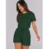 imageANRABESS Womens Summer Casual Dressy Short Sleeve Tshirt One Piece Rompers Jumpsuit Beach Travel Vacation Outfits 2025Deep Green