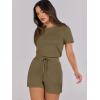imageANRABESS Womens Summer Casual Dressy Short Sleeve Tshirt One Piece Rompers Jumpsuit Beach Travel Vacation Outfits 2025Light Brown