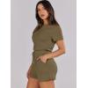 imageANRABESS Womens Summer Casual Dressy Short Sleeve Tshirt One Piece Rompers Jumpsuit Beach Travel Vacation Outfits 2025Light Brown