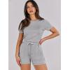 imageANRABESS Womens Summer Casual Dressy Short Sleeve Tshirt One Piece Rompers Jumpsuit Beach Travel Vacation Outfits 2025Light Grey