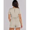 imageANRABESS Womens Summer Casual Dressy Short Sleeve Tshirt One Piece Rompers Jumpsuit Beach Travel Vacation Outfits 2025Light Khaki