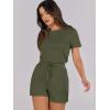 imageANRABESS Womens Summer Casual Dressy Short Sleeve Tshirt One Piece Rompers Jumpsuit Beach Travel Vacation Outfits 2025Olive