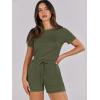 imageANRABESS Womens Summer Casual Dressy Short Sleeve Tshirt One Piece Rompers Jumpsuit Beach Travel Vacation Outfits 2025Olive