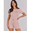 imageANRABESS Womens Summer Casual Dressy Short Sleeve Tshirt One Piece Rompers Jumpsuit Beach Travel Vacation Outfits 2025Pink