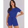 imageANRABESS Womens Summer Casual Dressy Short Sleeve Tshirt One Piece Rompers Jumpsuit Beach Travel Vacation Outfits 2025Royal Blue